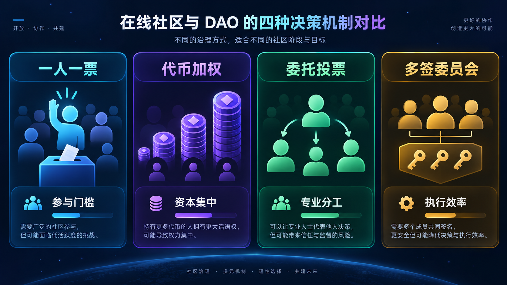 DAO 的四种决策机制