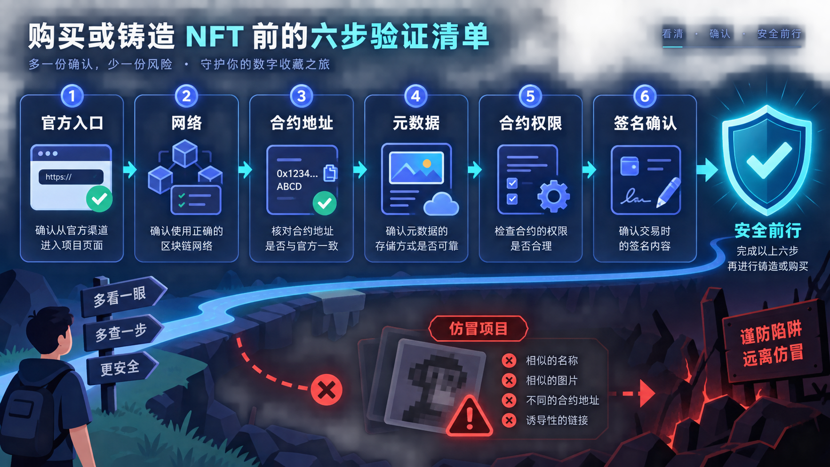 购买或铸造 NFT 前的六步验证
